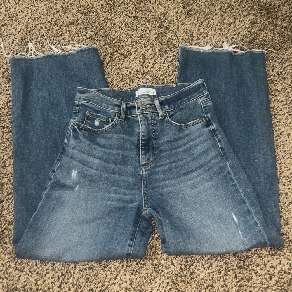 LOFT Blue High Rise Jeans Versatile Everyday Wear